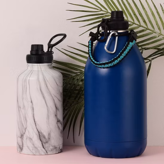 Water Bottle Beverage Gallon Big Insulated Team Stainless Steel Sport Jug