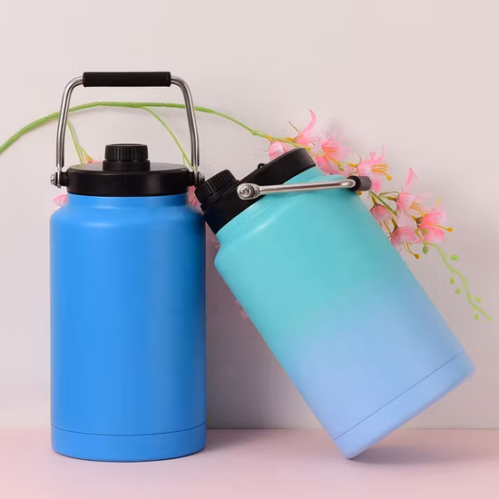 Water Bottle Beverage Gallon Big Insulated Team Stainless Steel Sport Jug