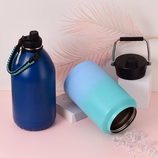 Water Bottle Beverage Gallon Big Insulated Team Stainless Steel Sport Jug